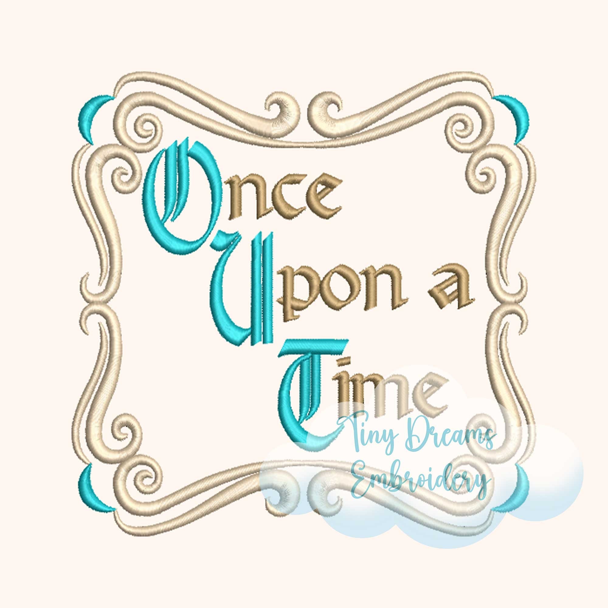 Once Upon A Time Embroidery Design: Storybook Reading Pillow