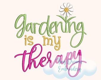 Daisy Garden Embroidery Design: Floral Spring Machine Design (Digital Download