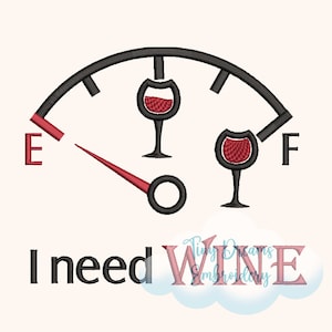 Wine Digital Machine Embroidery Design Husband Gift Embroidery Wine Glass Design Embroidery Kitchen Design Celebration Embroidery Wine Dad