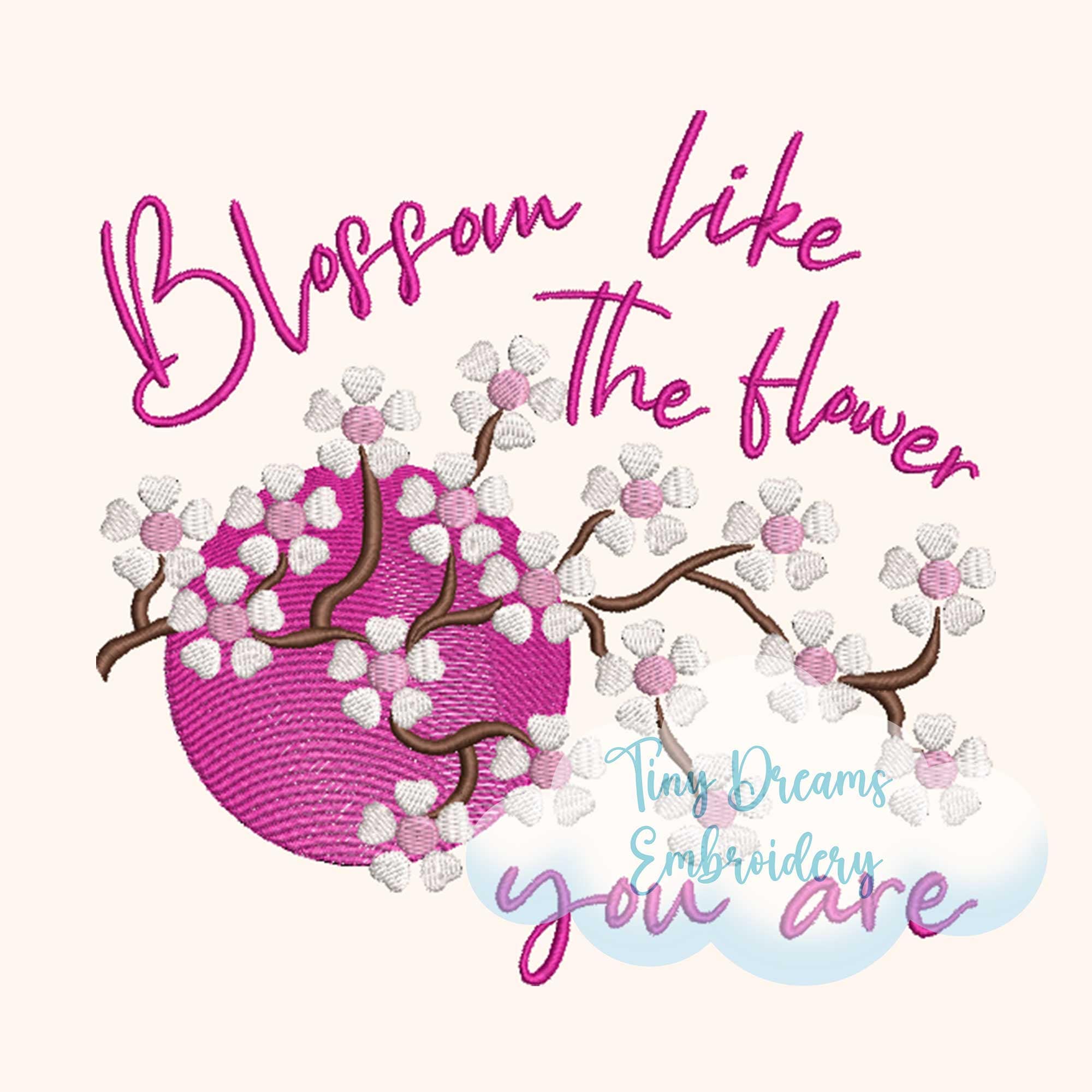 Cherry Blossom Embroidery Design: Japan Flower (digital Download) - Etsy  Israel, image size:2000x2000