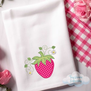 Berry Spring Embroidery Design Applique Summer Fruit Design Applique