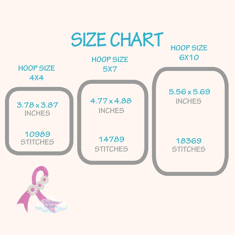 Breast Cancer Embroidery Design Cancer Fight Embroidery Awareness Pink Daisy