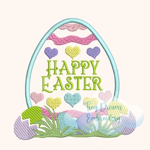 Pascua Digital máquina bordado diseño feliz Pascua diseño bordado huevo de Pascua bordado diseño bebé niño bordado diseño niña niño