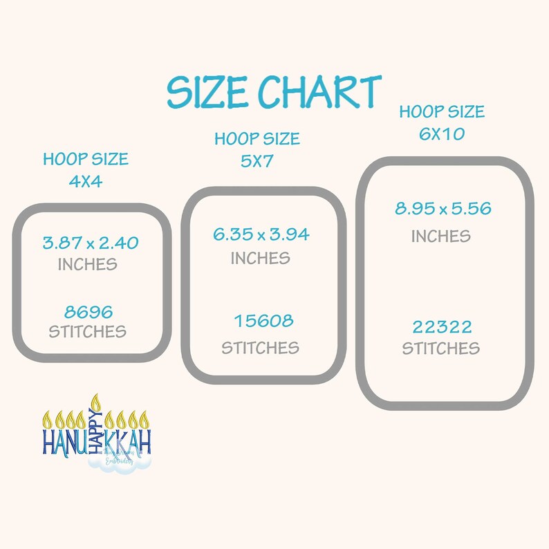 Text Hoops Happy Hanukkah Menorah Embroidery Design (digital Download) - Etsy