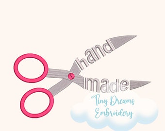 Scissor Embroidery Design: Craft Sewing & Quilting (Digital Download)