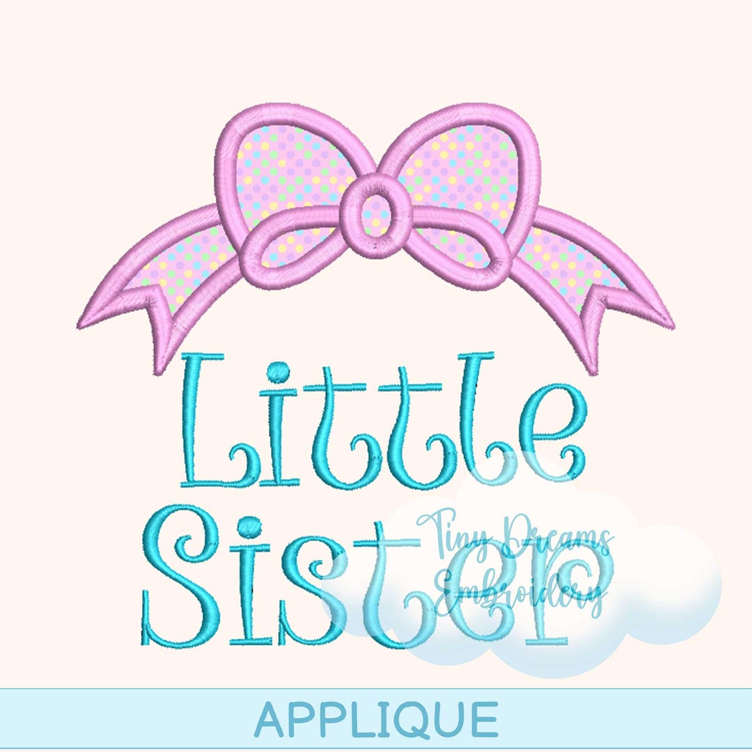 Magnolia Baby Girls Little Sister Footie - Embroidery main image 0