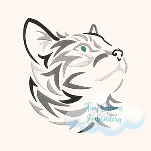 Cat Sketch Digital Machine Embroidery Design Cute Kitten Design Embroidery Animal Lover Embroidery Design Pet Embroidery Design Cat Lover