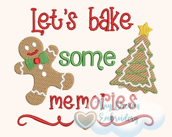 Gingerbread Cookie - Christmas Machine Embroidery Design (Digital)