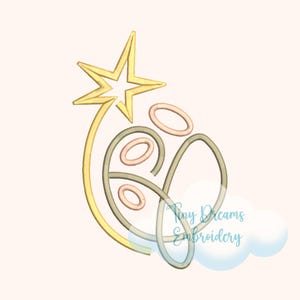 Nativity Christmas Sketch Digital Machine Embroidery Design Virgin Mary Embroidery Design Bethlehem Star Design Jesus Religious Embroidery