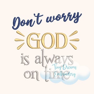 God Always Digital Machine Embroidery Design Good God Design Embroidery Christian Embriodery Design Religious Faith Believe Embroidery Trust
