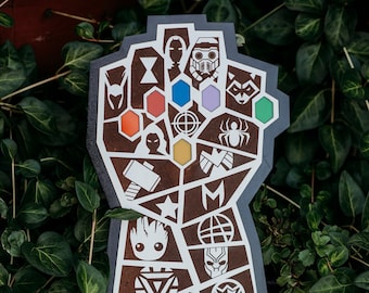 Personalized Infinity Gauntlet Wall Sign