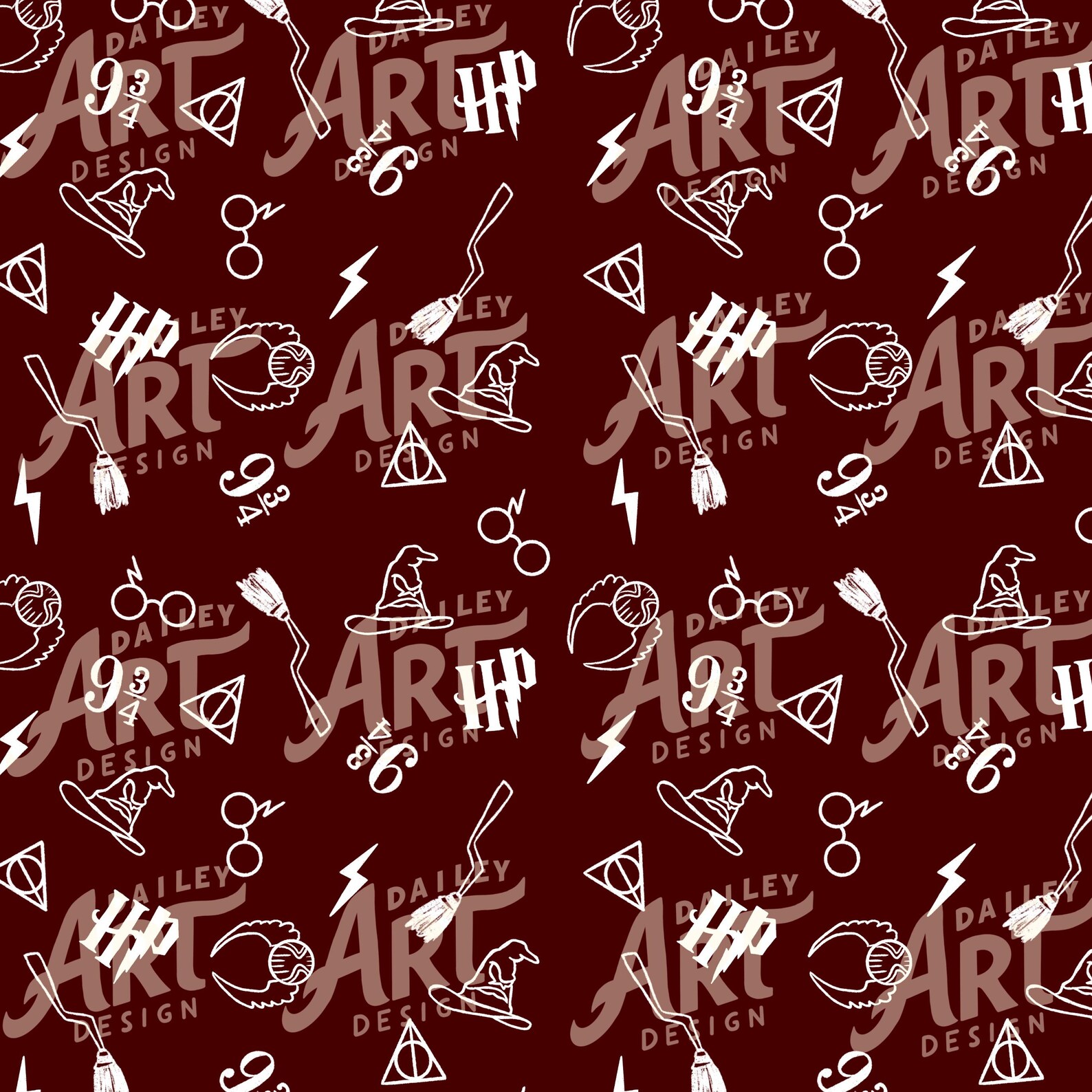 Magical Wizard Seamless Pattern Bundle | Digital Download - 4 Color ...