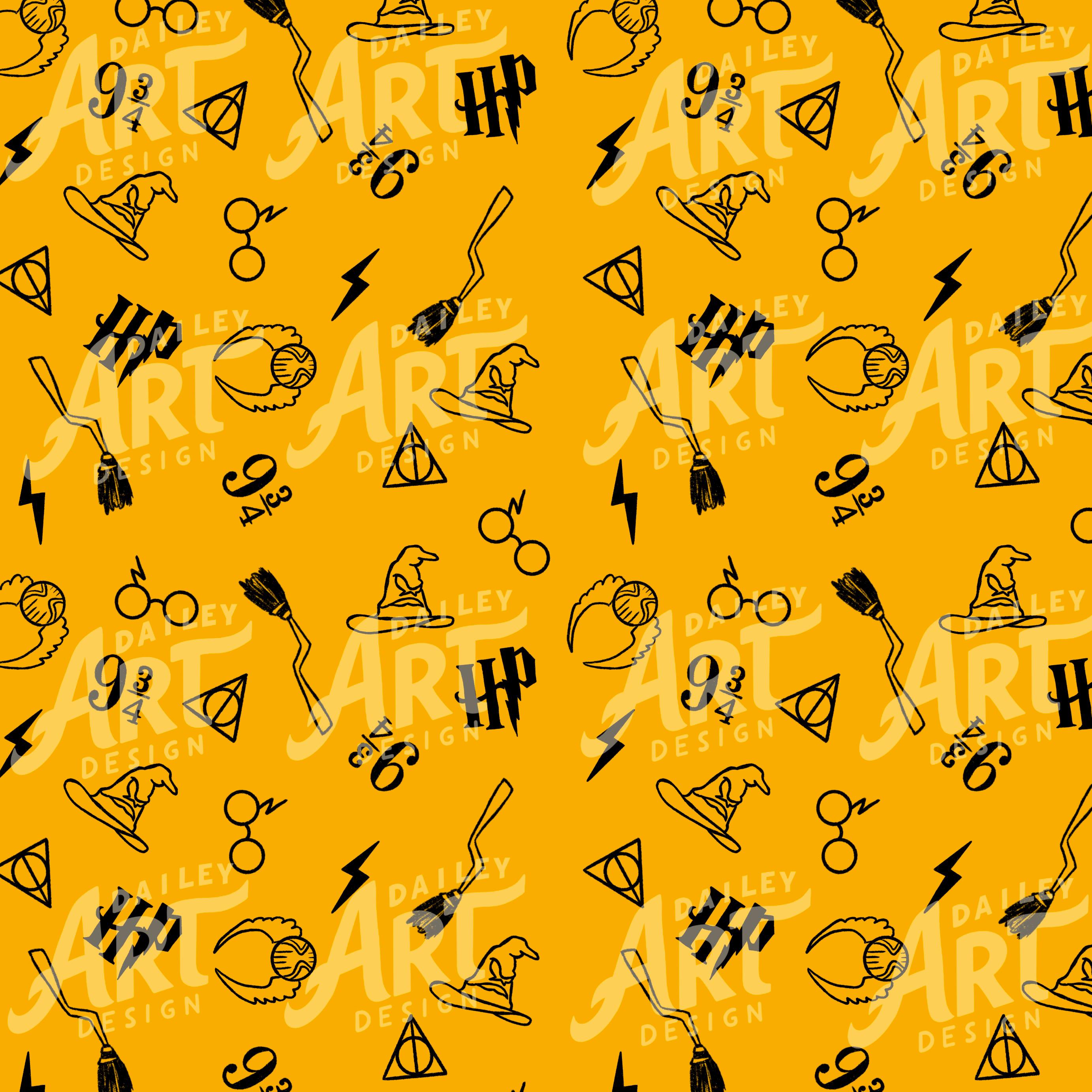 Magical Wizard Seamless Pattern Bundle | Digital Download - 4 Color ...