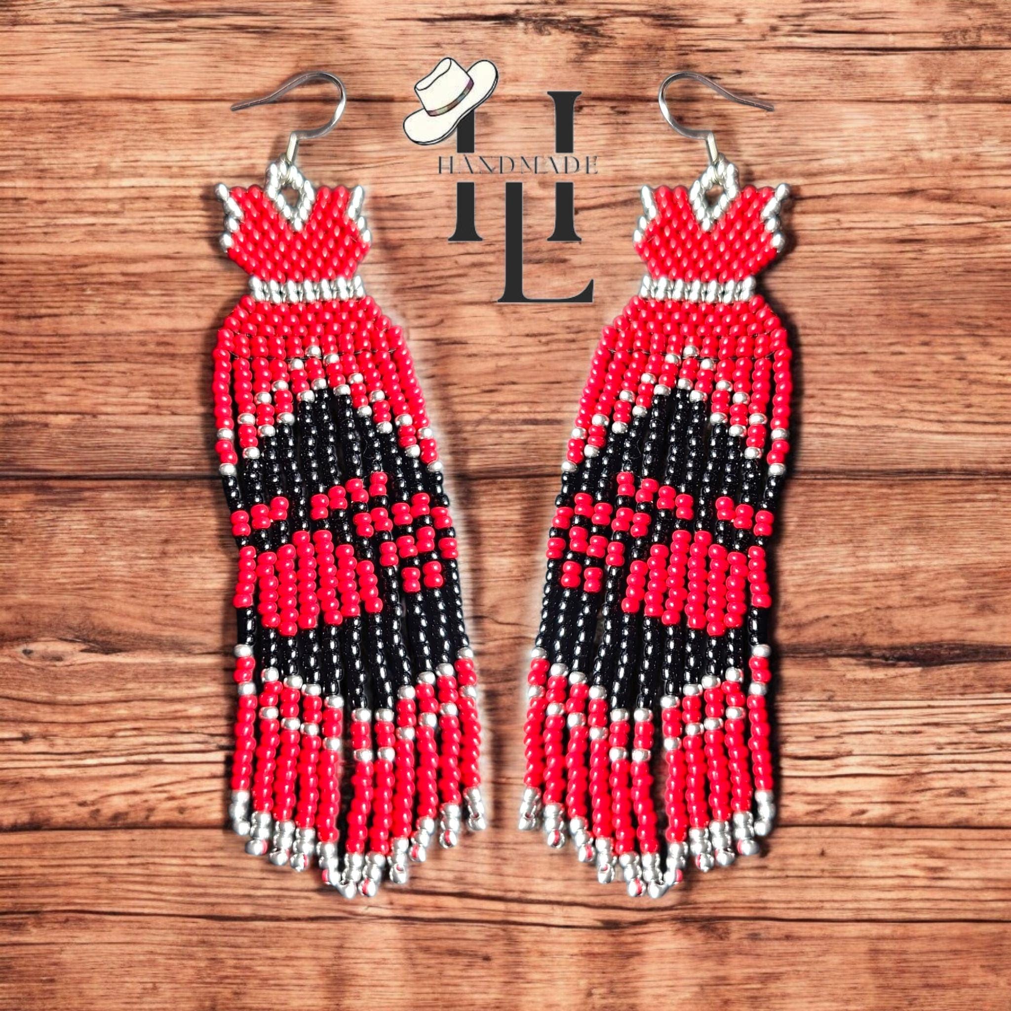 mmiw red dress earrings Red Dress Earrings by IndigeneArts, on iCraftGifts.com
