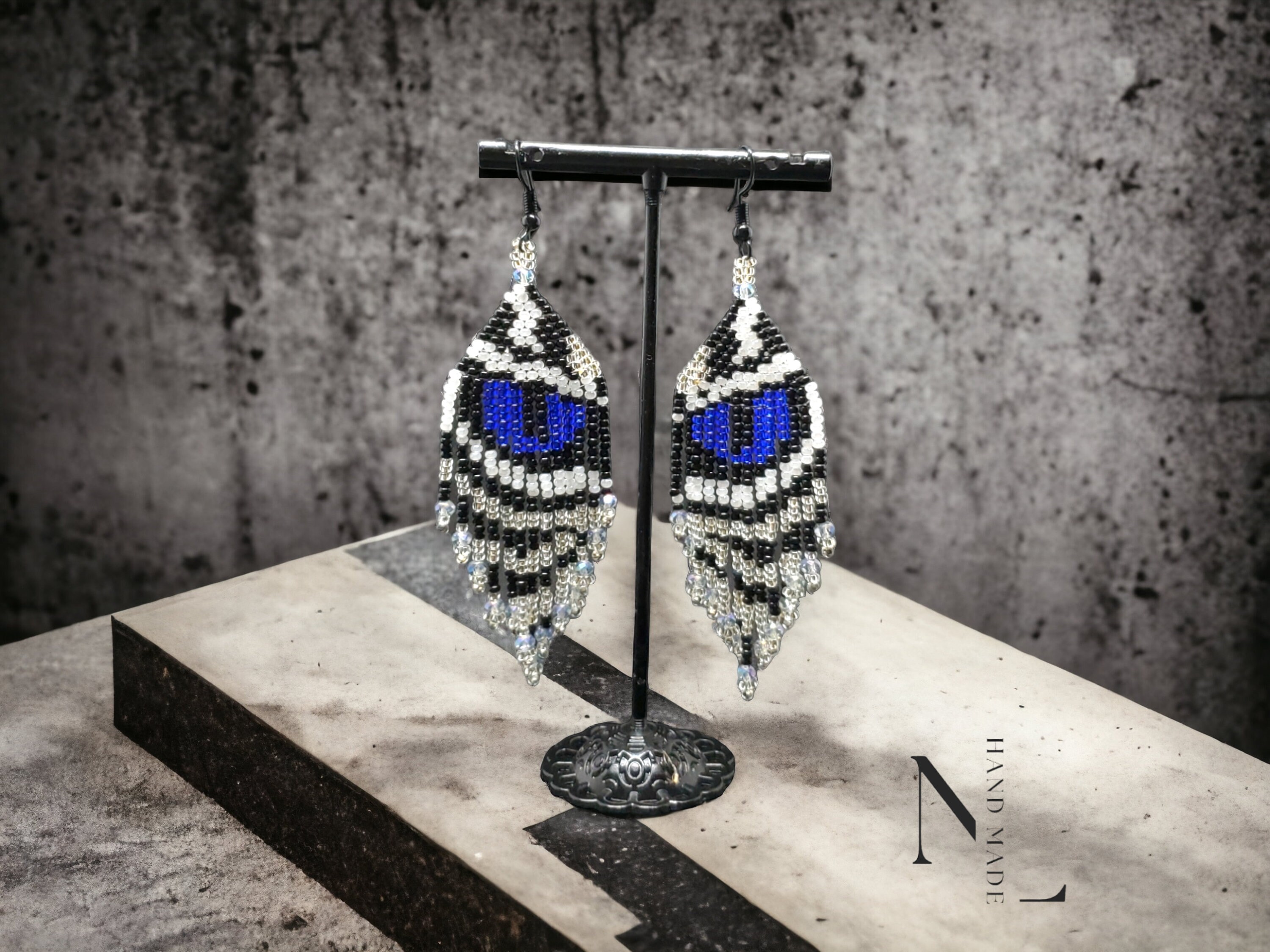 Owl beaded earrings