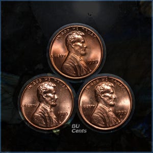 1970s Lincoln Memorial Cents - Uncirculated P D S Penny Sets by Year - 1970 1971 1972 1973 1974 1975 1976 1977 1978 1979