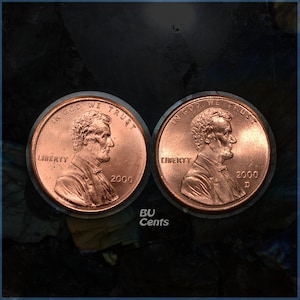 2000s Lincoln Memorial Cents - Uncirculated P D S Penny Sets by Year - 2000 2001 2002 2003 2004 2005 2006