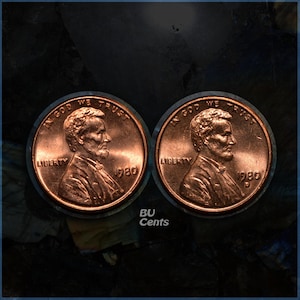 1980s Lincoln Memorial Cents - Uncirculated P D S Penny Sets by Year - 1980 1981 SD LD 1982 1983 1984 1985 1986 1987 1988 1989