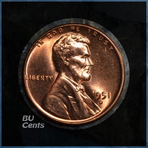 1951 D Lincoln Cent - Wheat Penny - Uncirculated