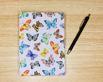 Libro encuadernado a mano | Cuaderno de bocetos mediano | Diario hecho a mano | Arte de medios mixtos | Diario en blanco encuadernado a mano