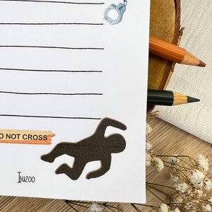 Notebook Little Crime A6 50 Pages Small Notes Shopping List To Do List Writing Pad Notepad Gift image 4