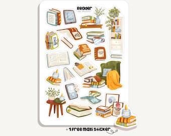Sticker Sheet Reader | Bullet Journal - Scrapbook - Planner - Decoration - Book Lover