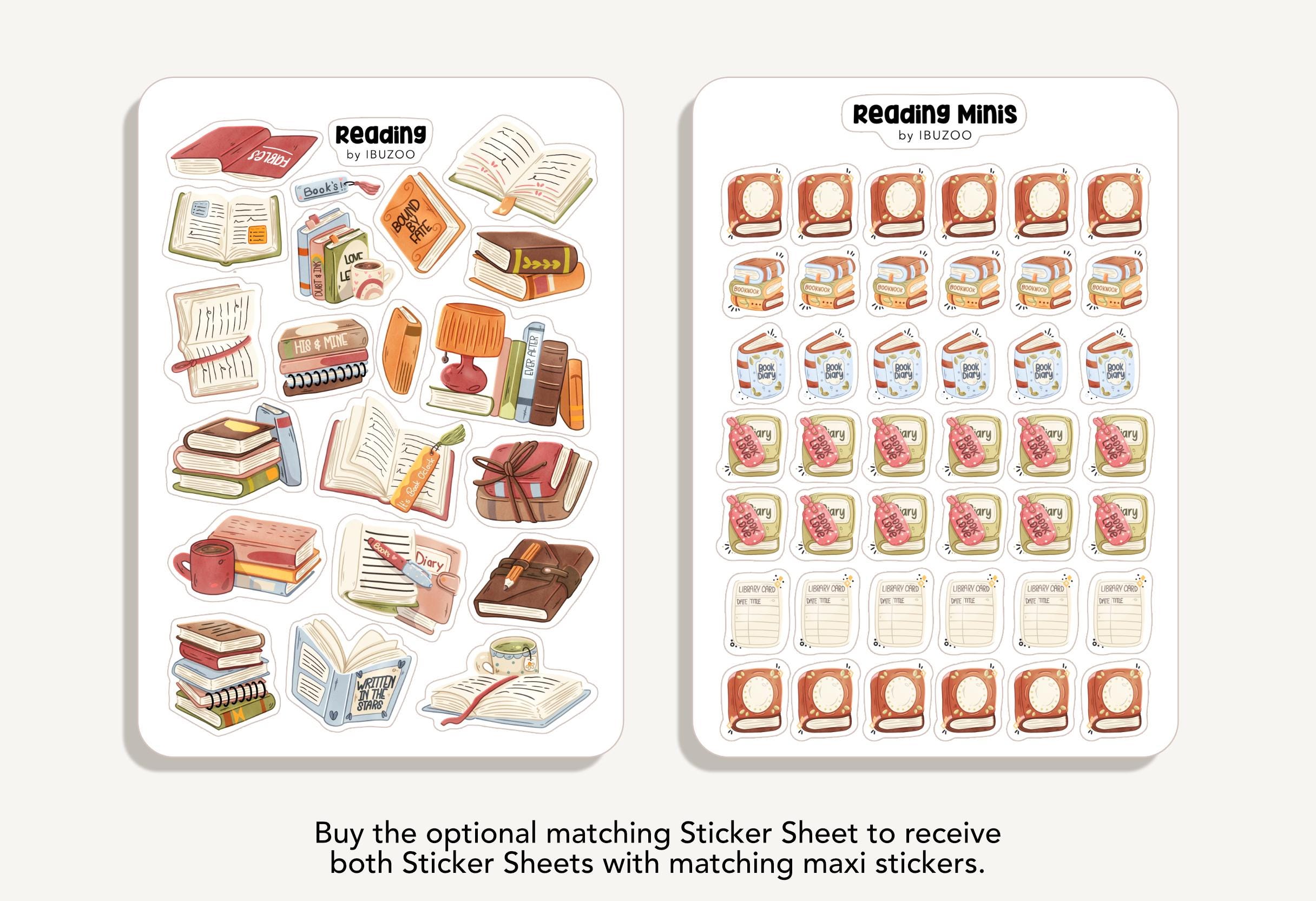 Sticker Sheet Reading | Bullet Journal - Scrapbook - Planner ...