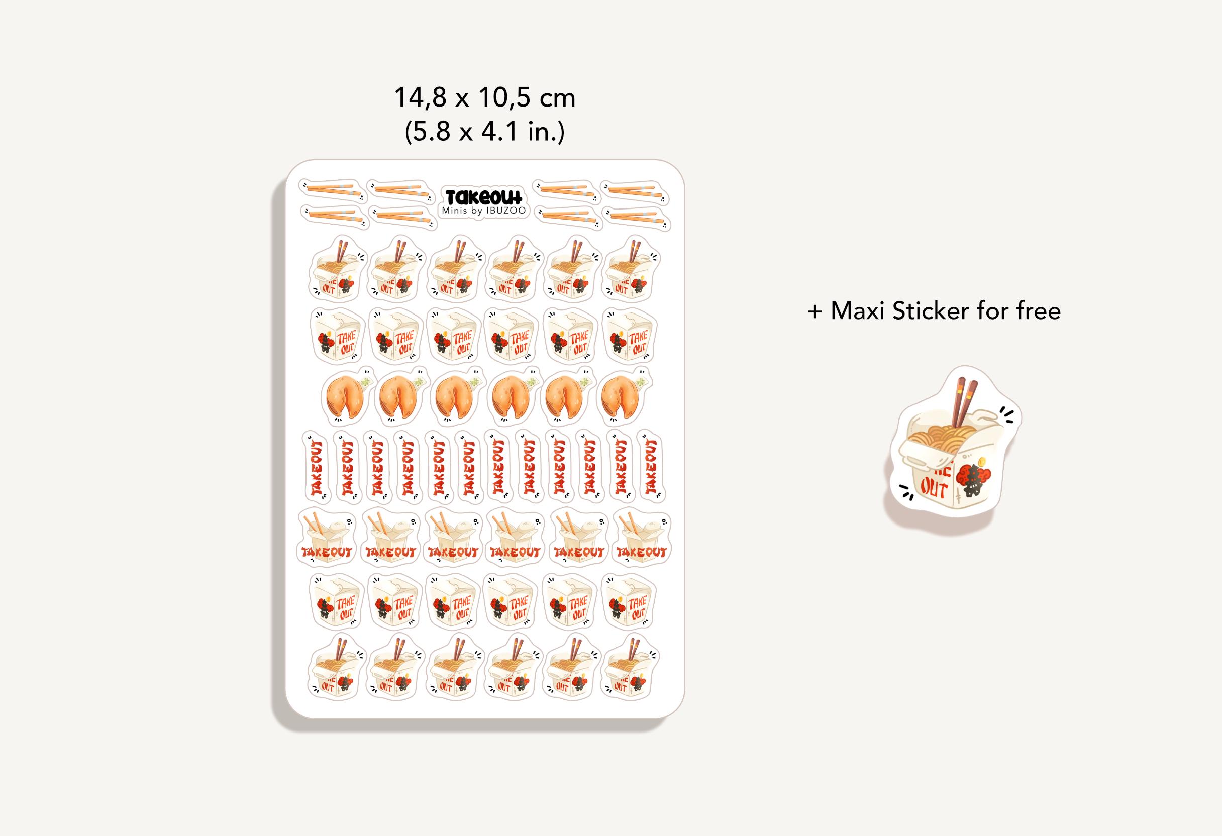 Sticker Sheet Takeout Minis | Bullet Journal - Scrapbook - Planner ...