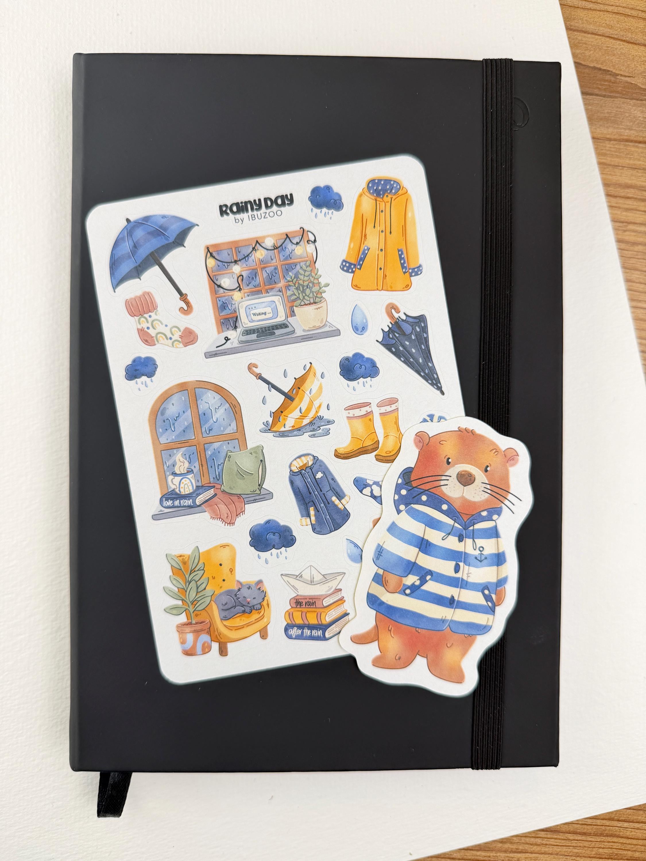 Sticker Sheet Rainy Day | Bullet Journal - Scrapbook - Planner ...