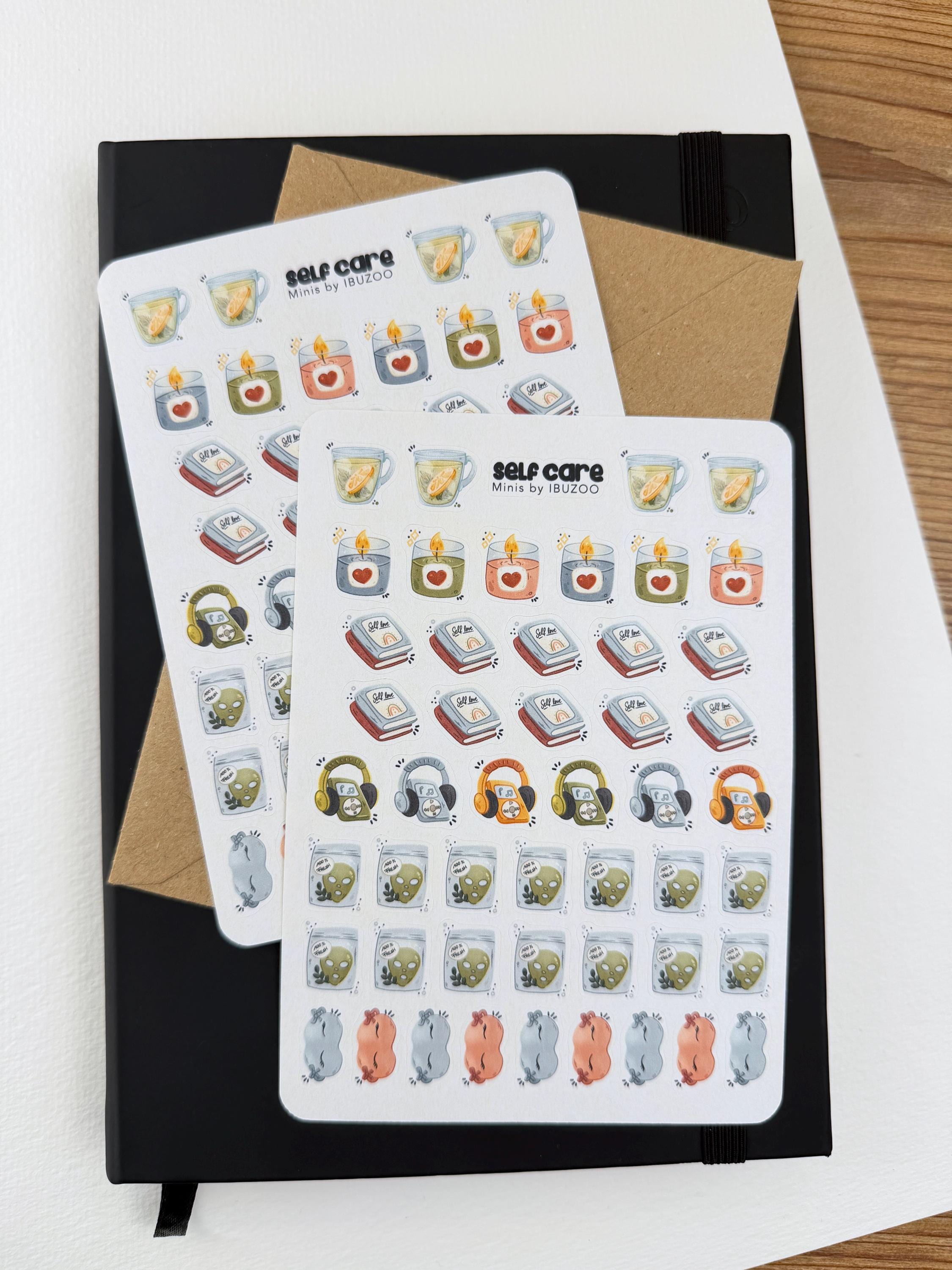 Sticker Sheet Self Care Minis | Bullet Journal - Scrapbook - Planner ...