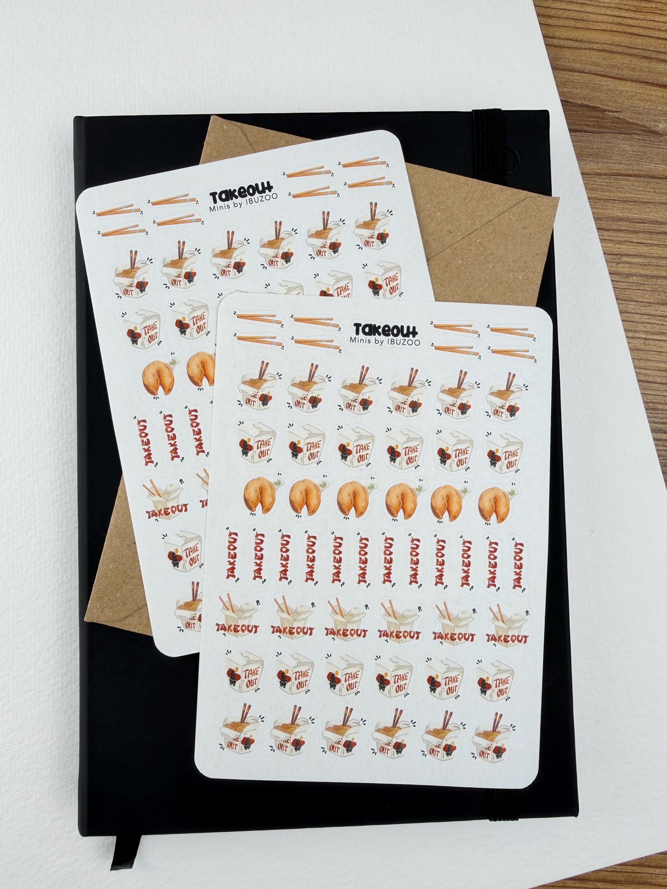 Sticker Sheet Takeout Minis | Bullet Journal - Scrapbook - Planner ...
