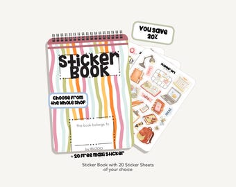 Maak je eigen stickerboek | 20 verschillende stickervellen - Bujo-stickers - bullet journal-stickers - stickervel - stickerset