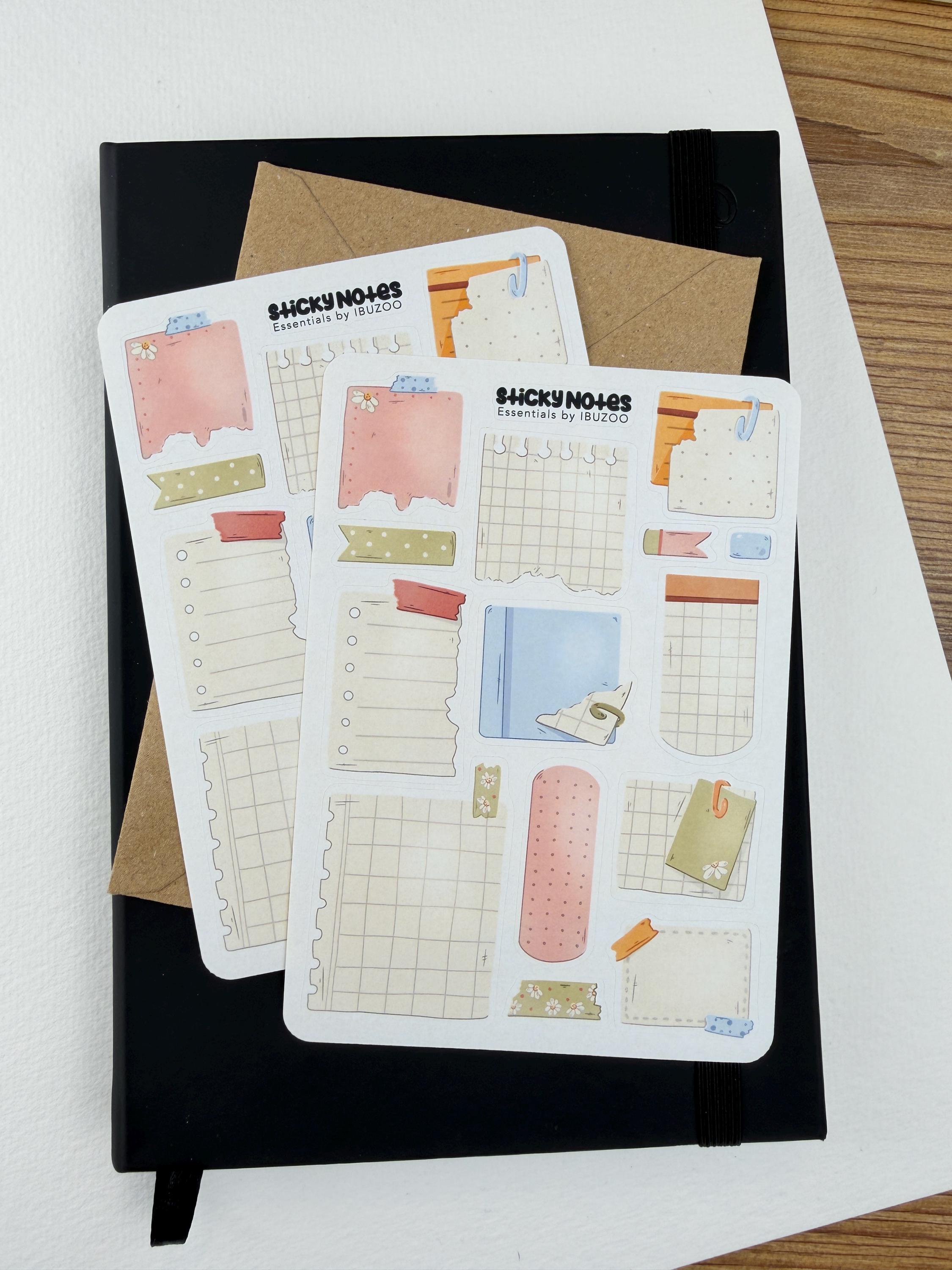 Sticker Sheet Sticky Notes | Bullet Journal - Scrapbook - Planner ...