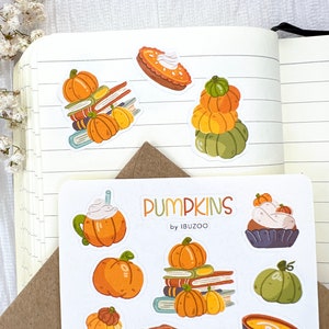 Sticker Sheet Pumpkins Bullet Journal Stickers Scrapbook Stickers Planner Stickers Decoration Stickers Stickersheet Bild 5