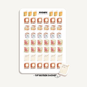 Könnte beinhalten: Ein Stickerbogen mit verschiedenen Illustrationen zum Thema Lesen. Die Sticker zeigen Bücher, Bibliothekskarten und buchbezogene Elemente. Der Text "Reading" und "Minis by IBUZOO" sind sichtbar. Enthält einen kostenlosen Maxi-Sticker.