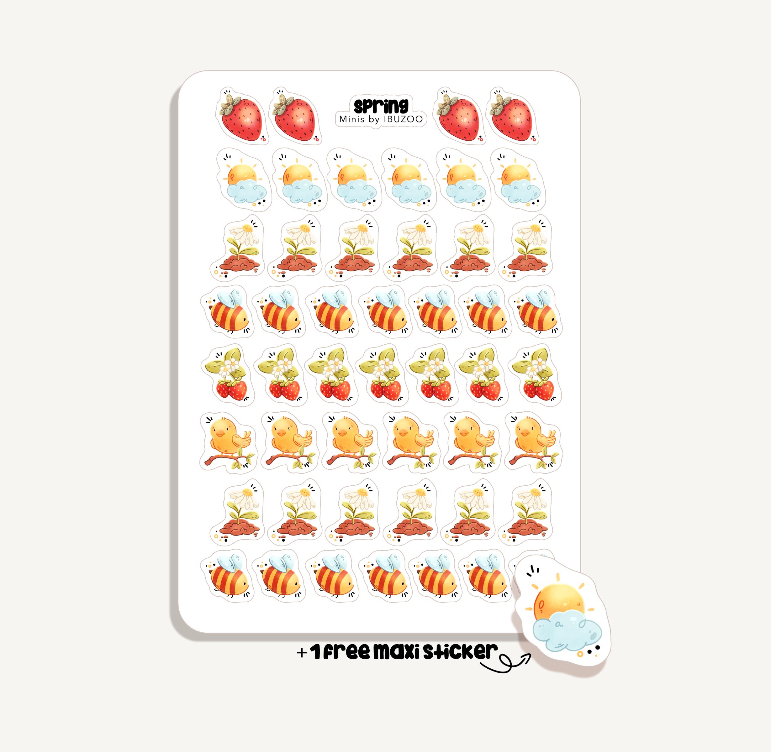 Sticker Sheet Spring Minis | Bullet Journal - Scrapbook - Planner ...