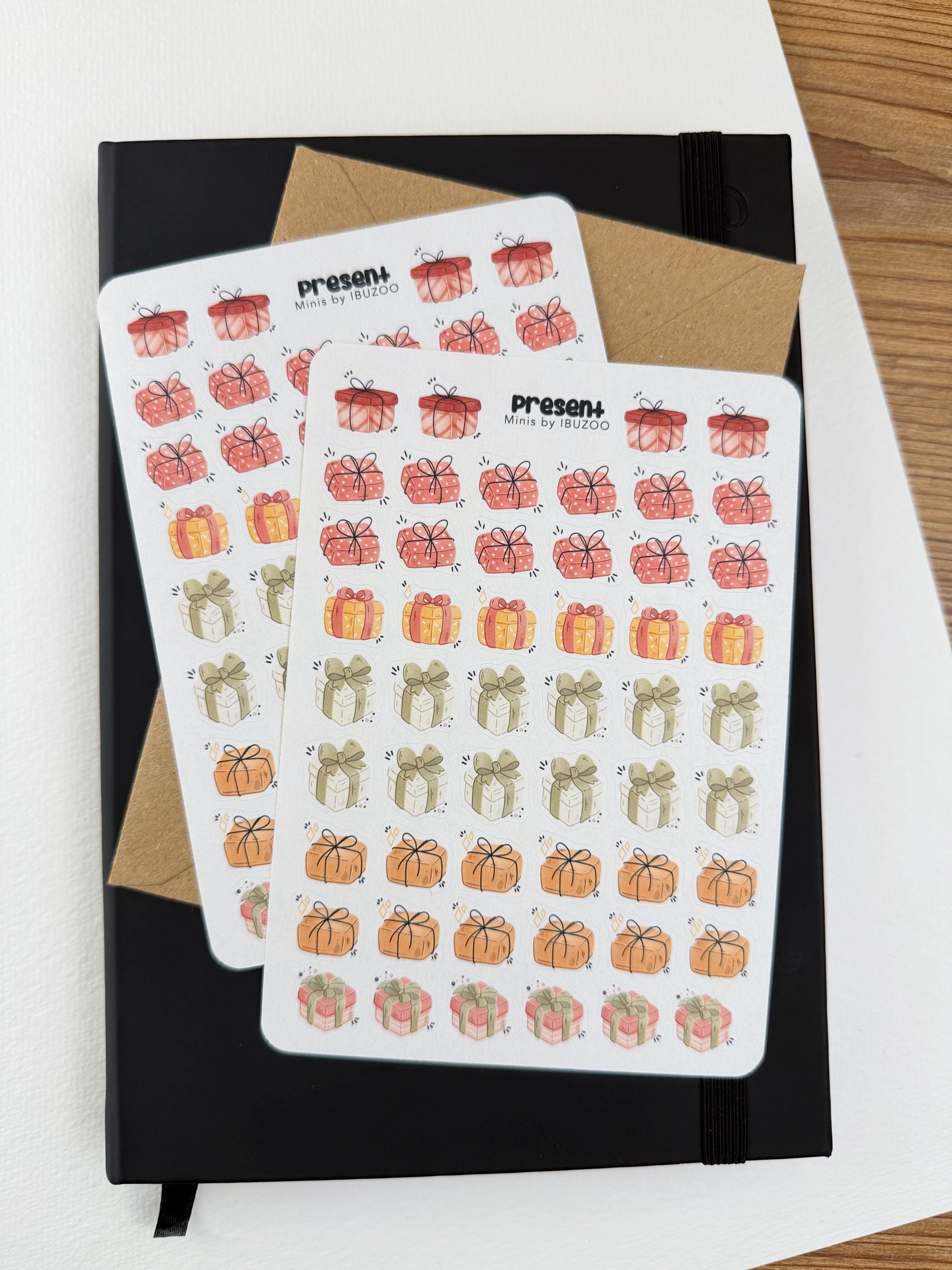 Sticker Sheet Present Minis | Bullet Journal - Scrapbook - Planner ...
