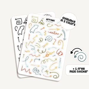 Stickervel Pijlen | Stickerpijlen | Bullet Journal Stickers - Scrapbooking - Planner Stickers - Pictogram - Symbool - Notities