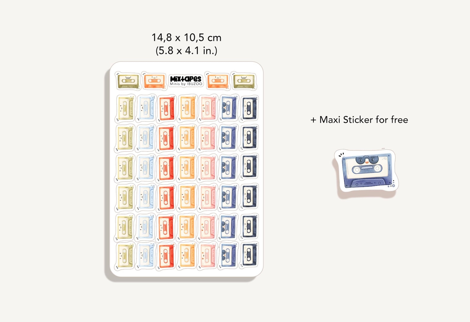 Sticker Sheet Mixtape Minis | Bullet Journal - Scrapbook - Planner ...