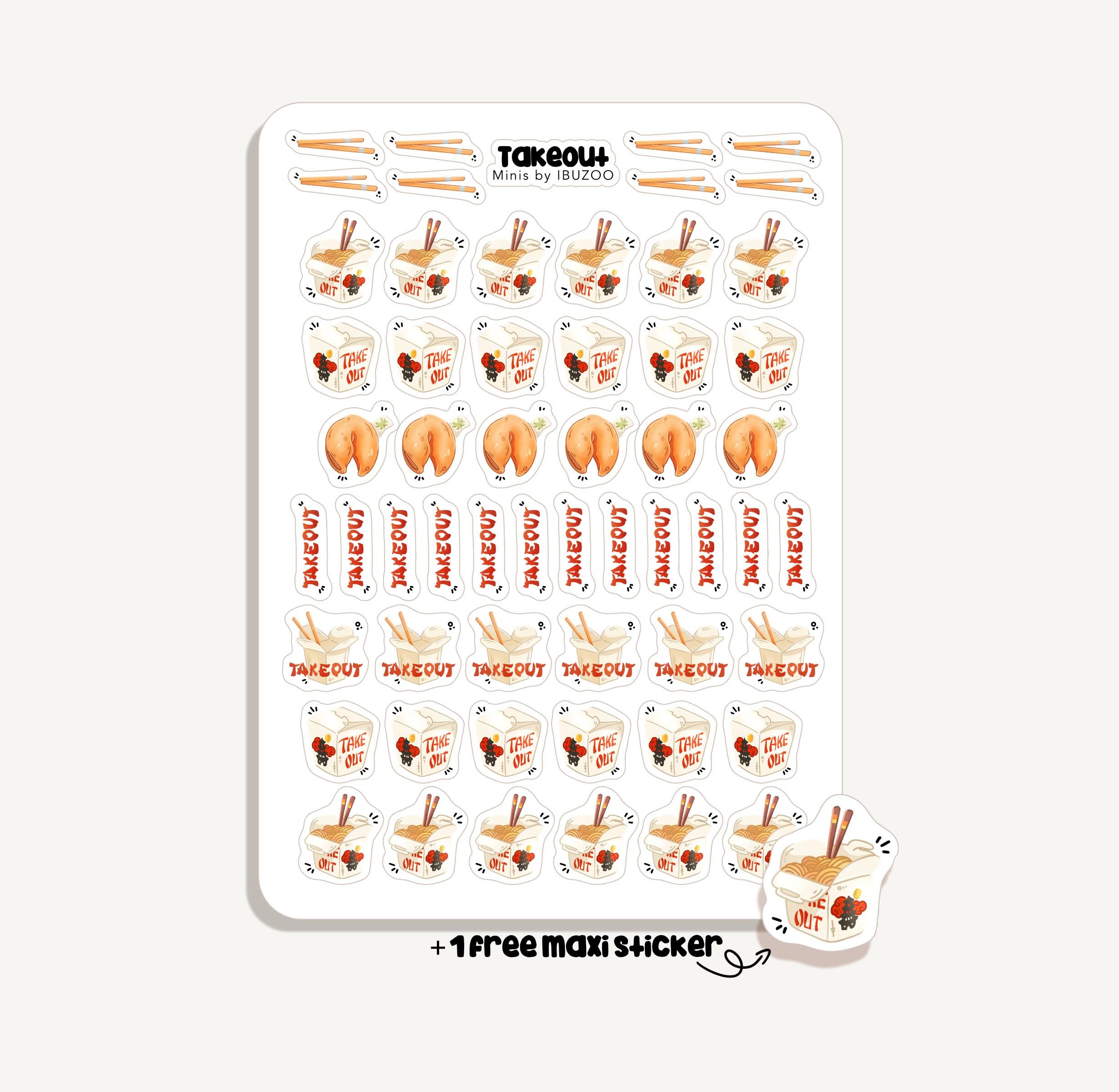 Sticker Sheet Takeout Minis | Bullet Journal - Scrapbook - Planner ...