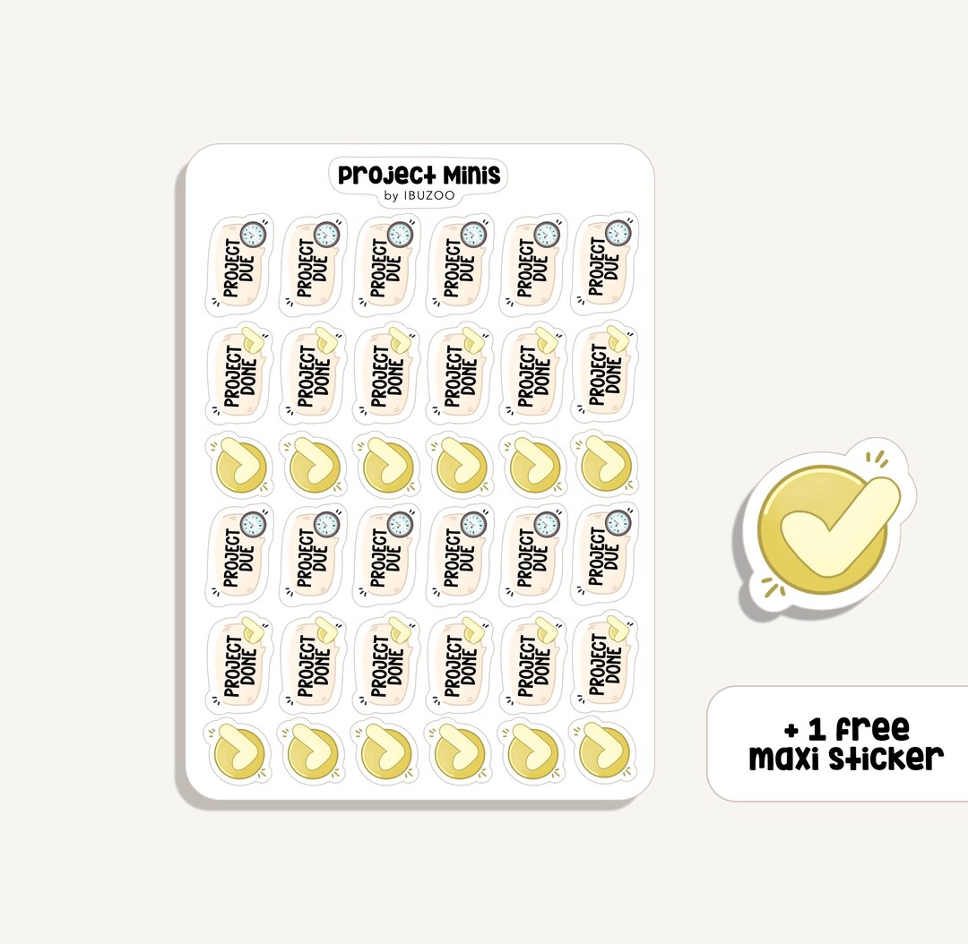 Sticker Sheet Project Minis | Bullet Journal - Scrapbook - Planner ...