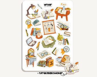Sticker Sheet Writer | Bullet Journal - Scrapbook - Planner - Decoration - Author - Book Lover