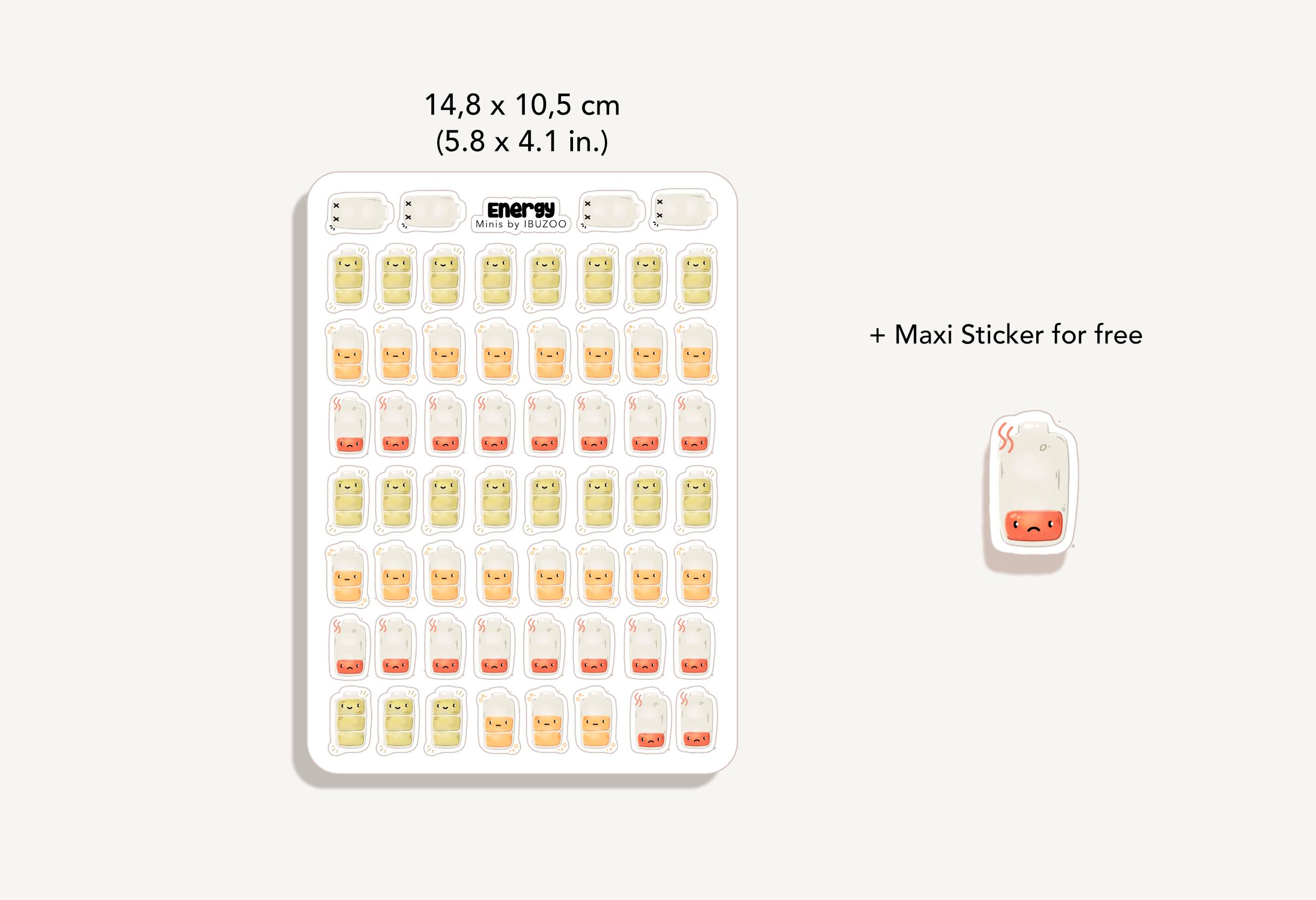 Sticker Sheet Energy Minis | Bullet Journal - Scrapbook - Planner ...