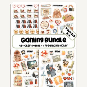 Sticker Set Gaming | Bullet Journal Stickers -Planner -Dekoration - Vinyl Sticker - Controller - Gamer Sticker - Scrapbook - Video Games