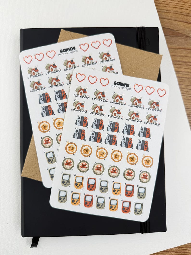 Sticker Sheet Gaming Minis | Bullet Journal - Scrapbook - Planner ...