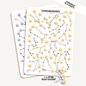 Sticker Sheet Constellations | Bullet Journal Stickers - Scrapbooking - Planner Stickers - Icon - Symbol - Journalling Essentials