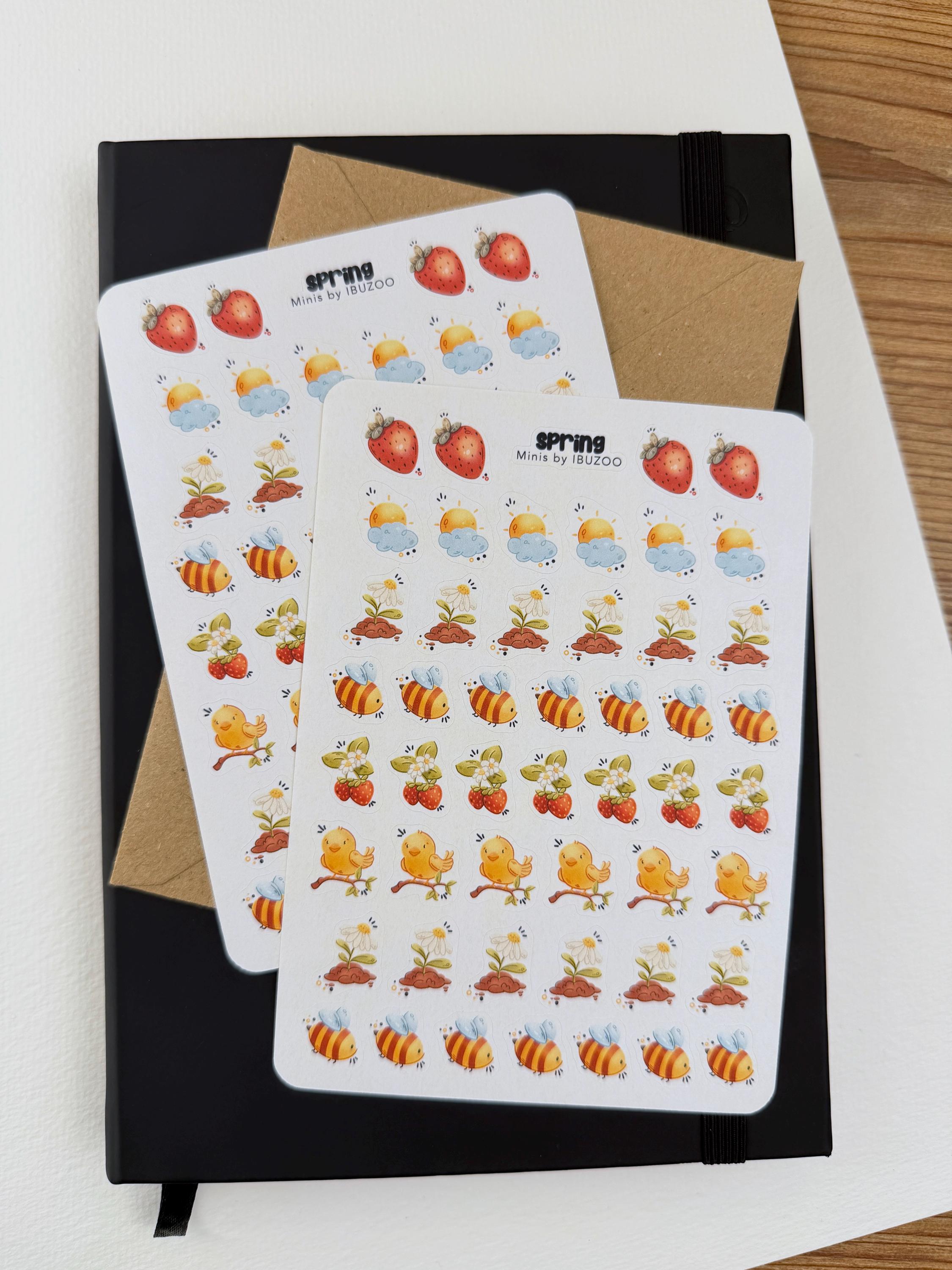 Sticker Sheet Spring Minis | Bullet Journal - Scrapbook - Planner ...