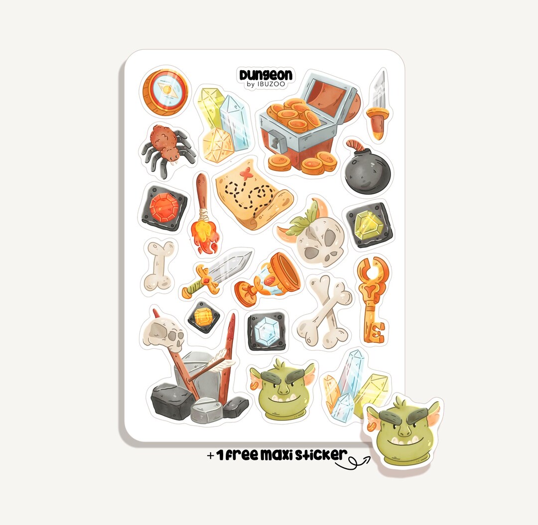 Sticker Sheet Dungeon | Bullet Journal - Scrapbook - Planner ...