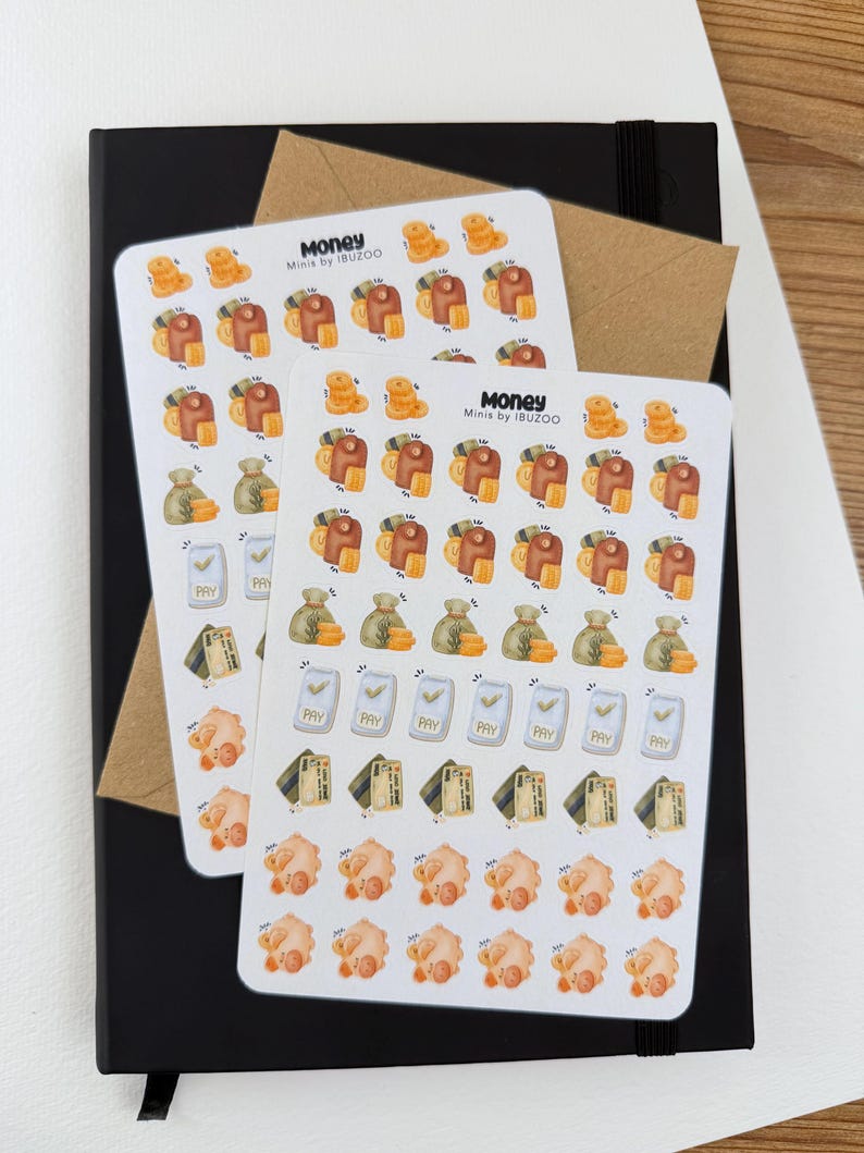 Sticker Sheet Money Minis | Bullet Journal - Scrapbook - Planner ...