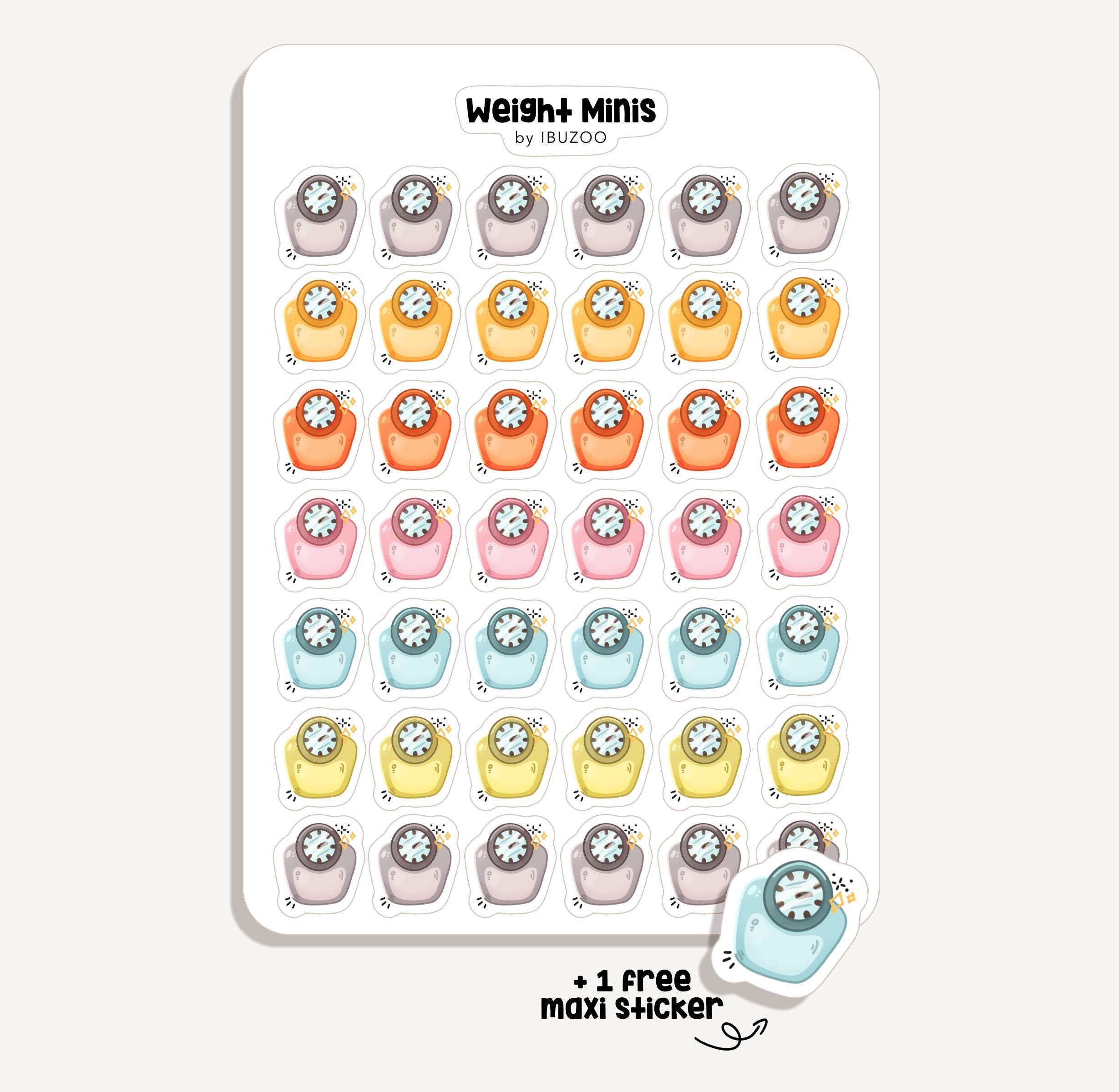 Sticker Sheet Weight Minis | Bullet Journal - Scrapbook - Planner ...
